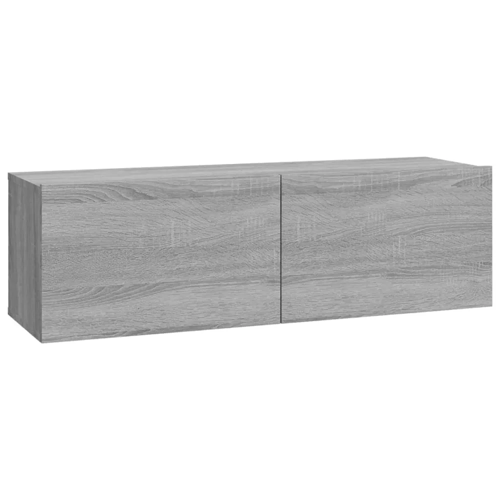 Ensemble de meubles armoire buffet TV télévision salon chambre séjour 7 pièces sonoma bois d'ingénierie gris 02_0025217