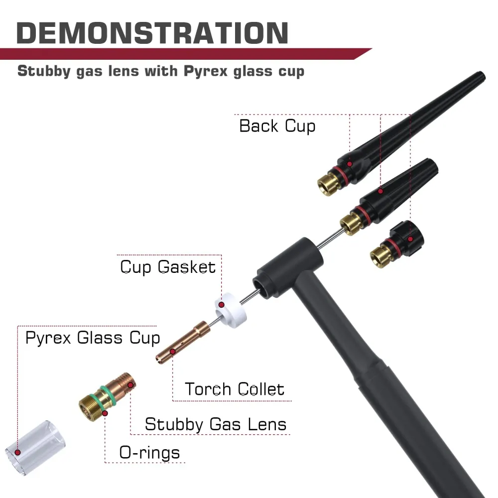 Pièces de torche de soudage Arccaptain TIG pour TIG200/TIG200P