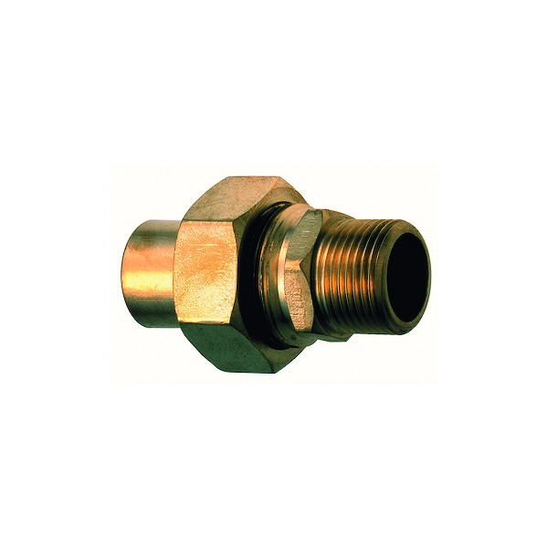 Raccord gaz 3P à braser sur cuivre - mâle - 3/4" - CU 22 - BANIDES & DEBEAURAIN