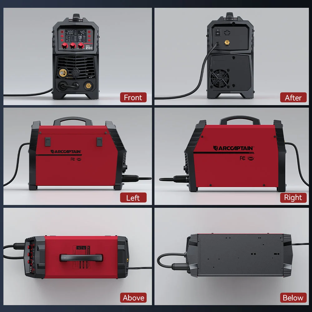 Soudeuse MIG multi-processus ARCCAPTAIN MIG200, soudeuse en aluminium 200 ampères 110/220V
