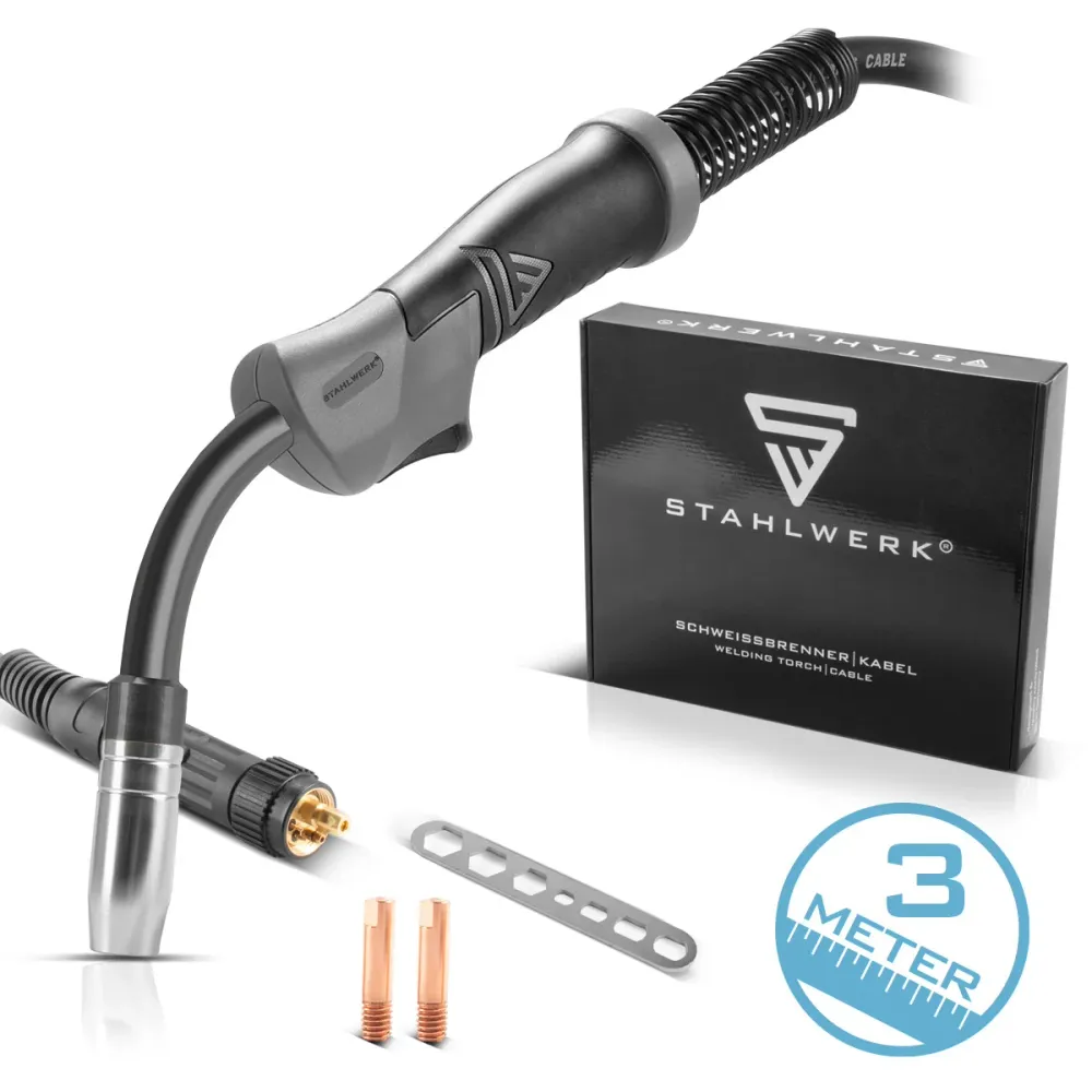 Stahlwerk AK15 | Brûleur de soudage MB15 comprenant 3 m de tuyau, accessoires de soudage professionnel pour l'équipement d...