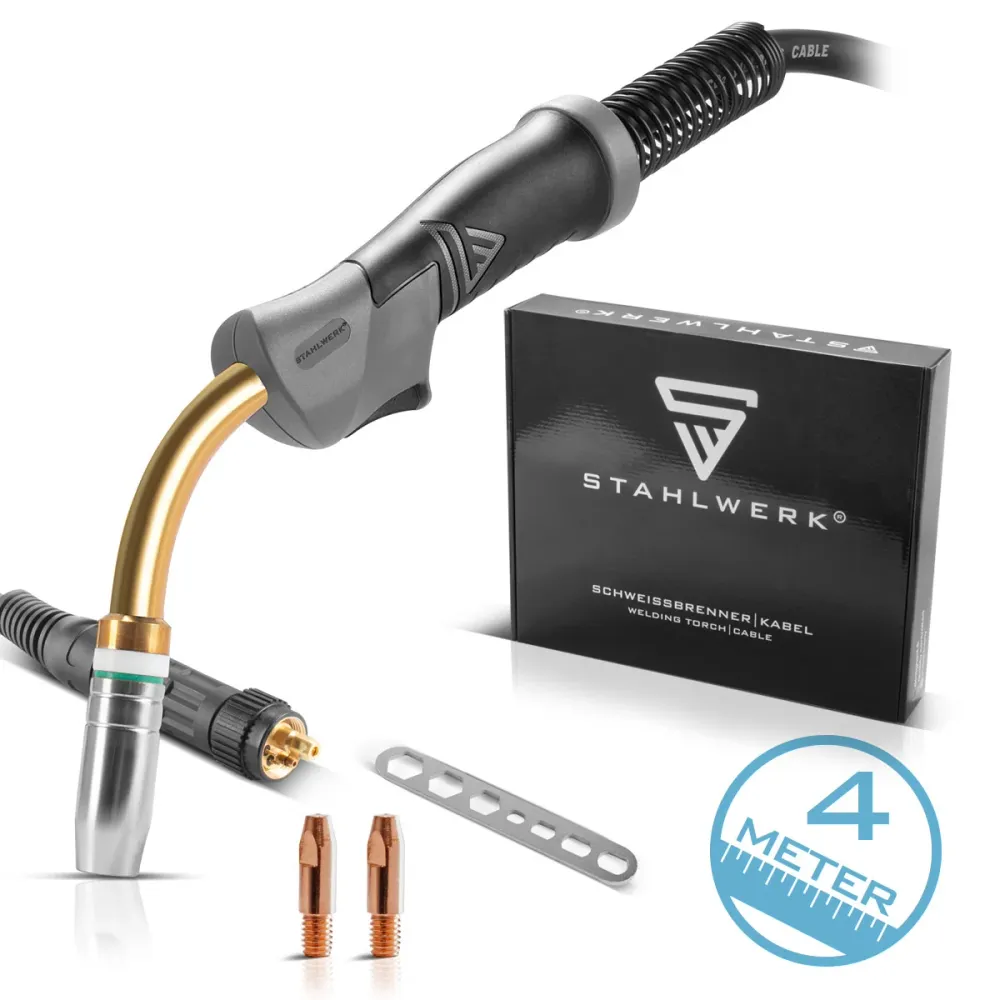 Stahlwerk AK25 | Brûleur de soudage MB25 comprenant un ensemble de tuyaux de 4 m, accessoires de soudage professionnel pou...