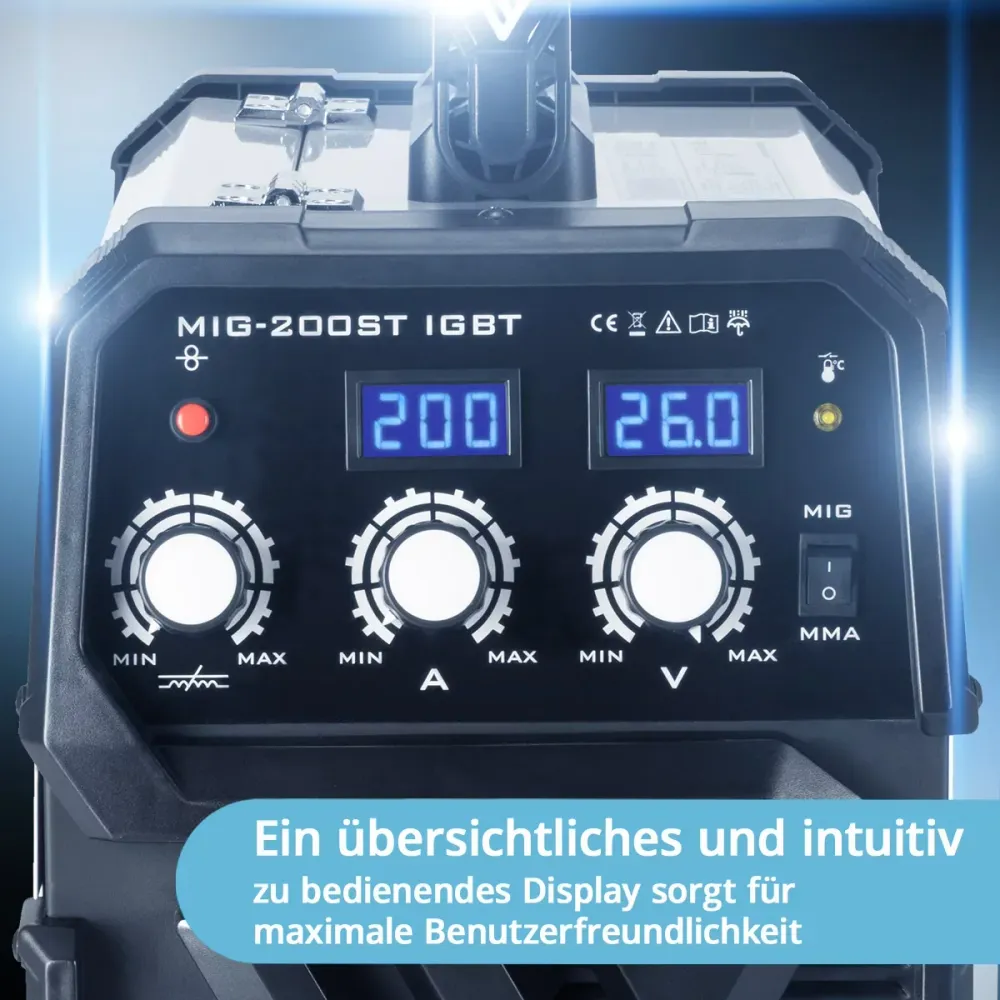 Stahlwerk Mig Mag 200 St Igbt- Full Equipment - MIG MAG MACHINE DE SELDING GAS avec 200 ampères, fil de remplissage de flu...