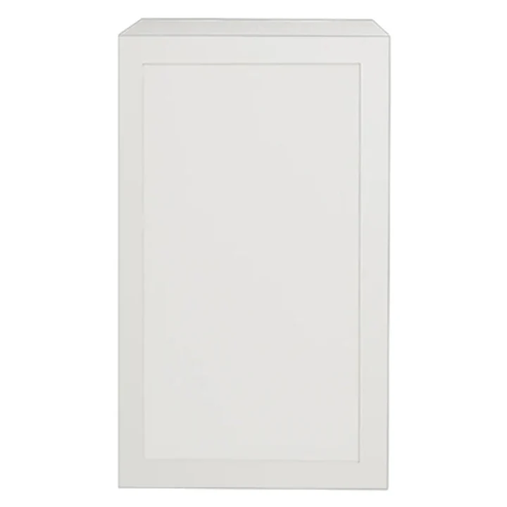 Armoire de cuisine blanche mate de style Shaker, unité supérieure à 1 porte, 21 L x 36 H x 12 1/2 po avec Kit de Montage