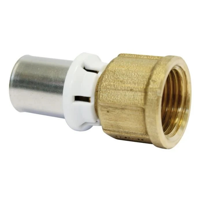 Raccord droit multicouche 20mm x 3/4"Femelle à sertir pour rénovation salle de bain