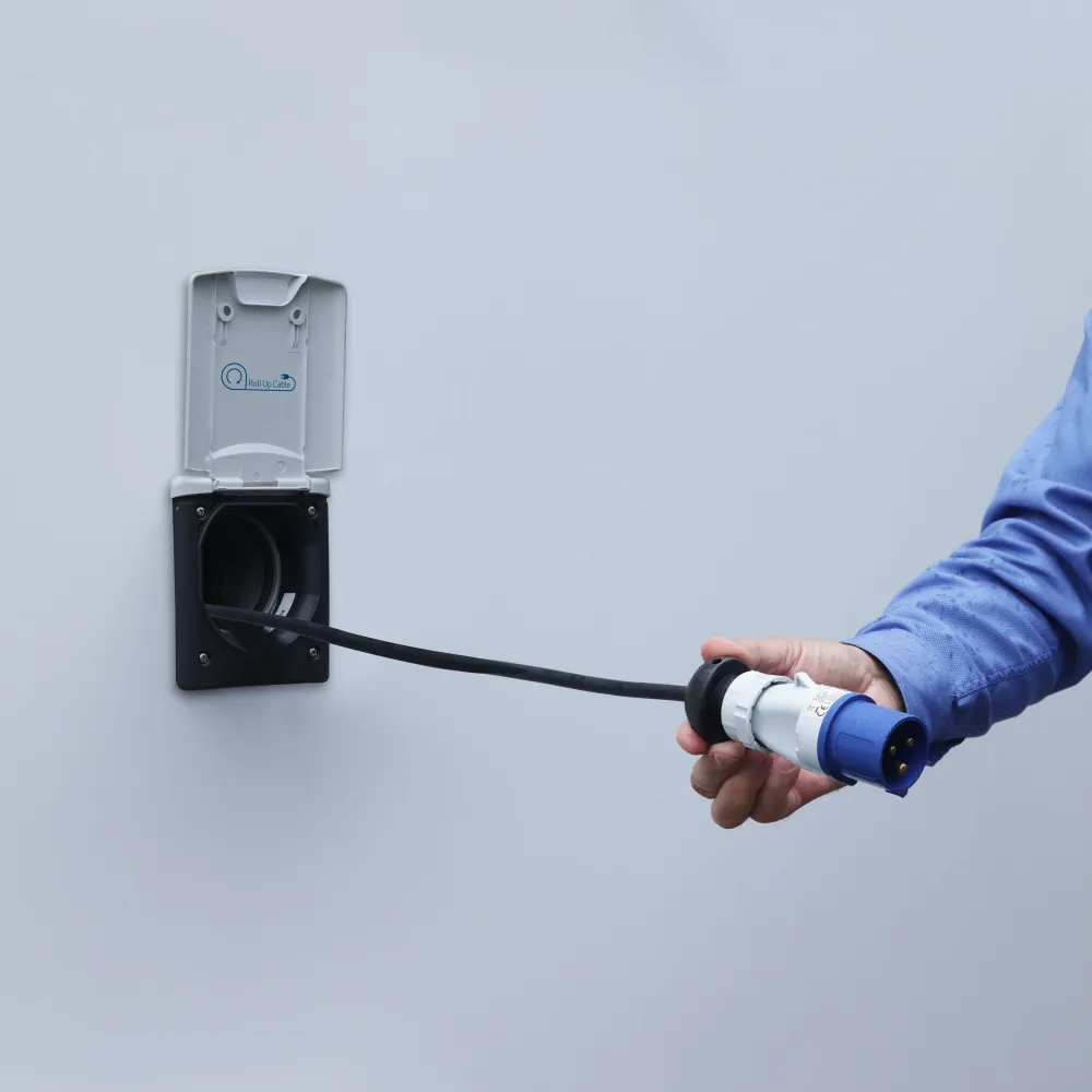 Câble d'alimentation H07RN-F Roll-Up-Cable CEE Stromkabel/Anschlusskabel 20m autom. aufrollbare Kabeltrommel