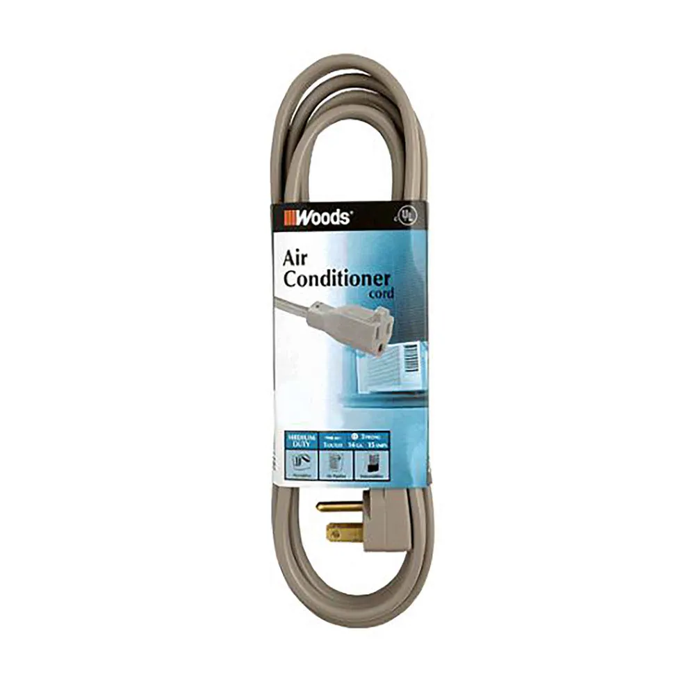 Professionnel IP44 Rallonge électrique à cordon 14/3 SPT-3 de 6' à 1 prise, gris