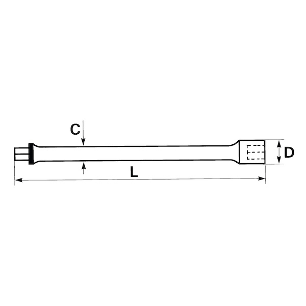 Rallonge souple R-220 - 1/4" - 150 mm - SAM