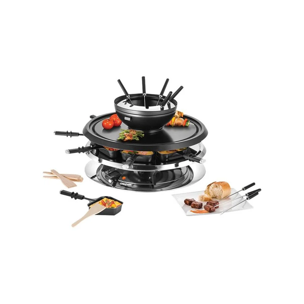Unold Raclette Varié 4-in1 4in1 Black Schwarz (48726) Unold