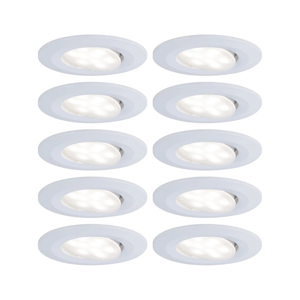 Haute Résistance Paulmann Calla pivotant on/off 9cm 840 x10 blanc