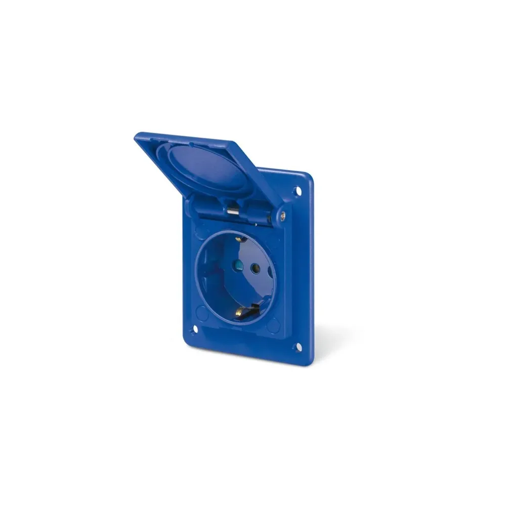 Mortier colle Prise encastrée Domo 2P+T 16A étanche IP54