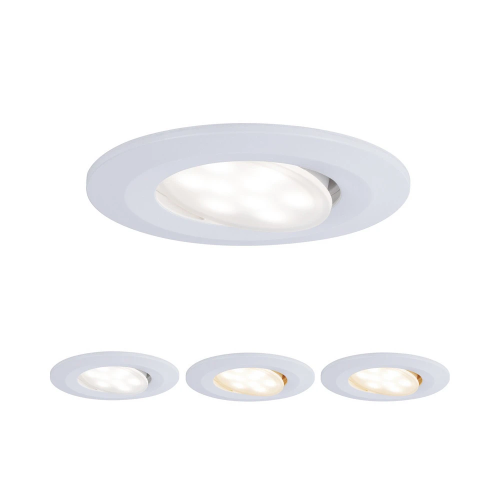 Paulmann Calla pivotant on/off 9cm 1x5W CCT blanc pour rénovation