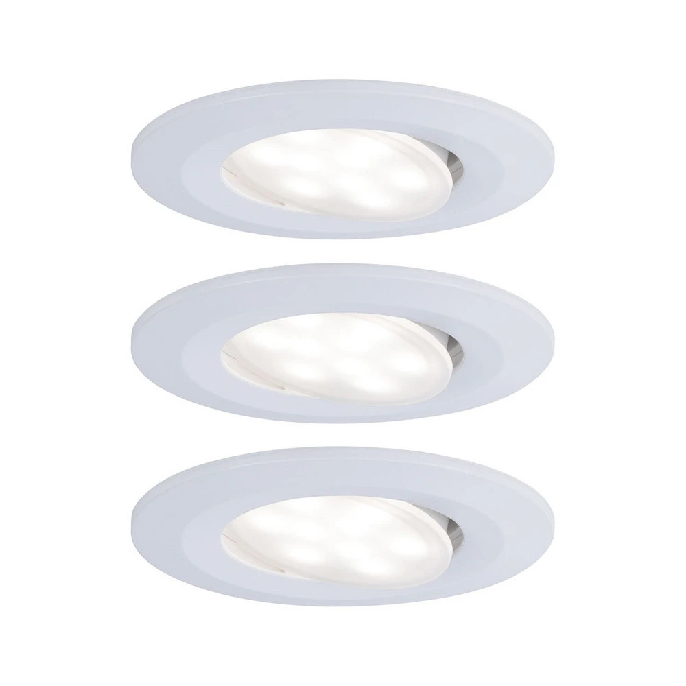 Paulmann Calla pivotant tamisé Ø9cm 840 x3 blanc