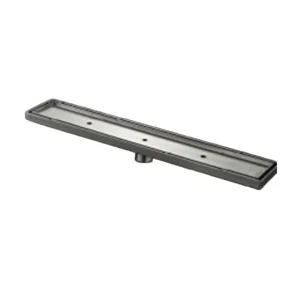 Caniveau de douche en acier inoxydable miroir 24