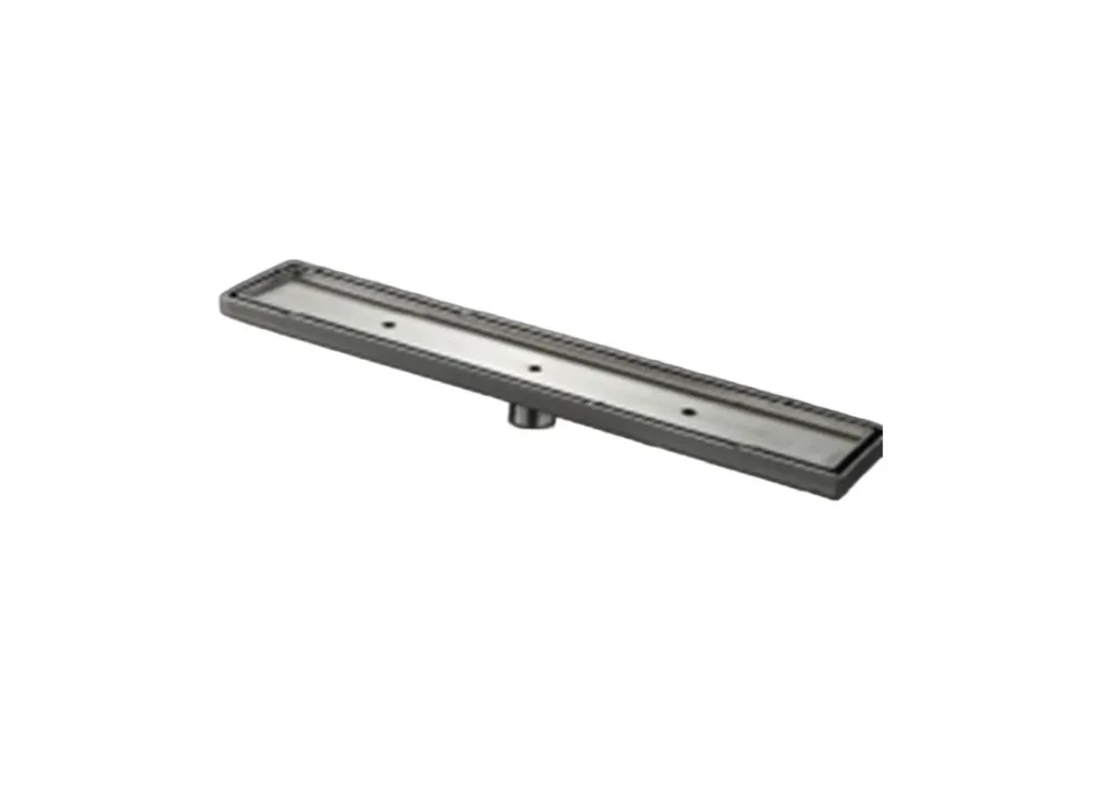 Caniveau de douche en acier inoxydable miroir 24