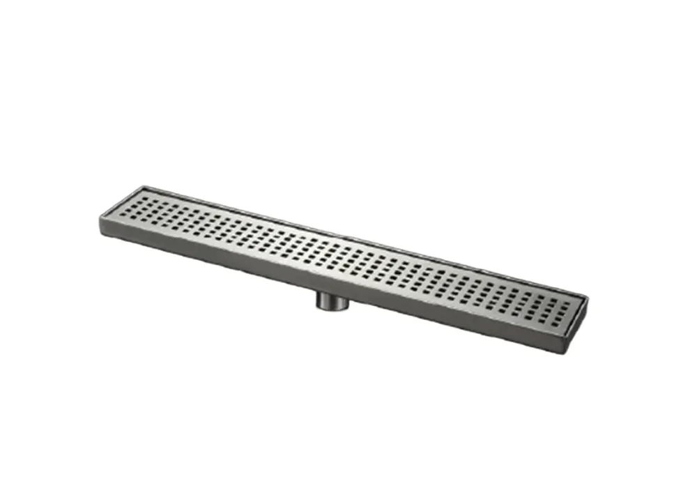 Caniveau de douche en acier inoxydable miroir 24