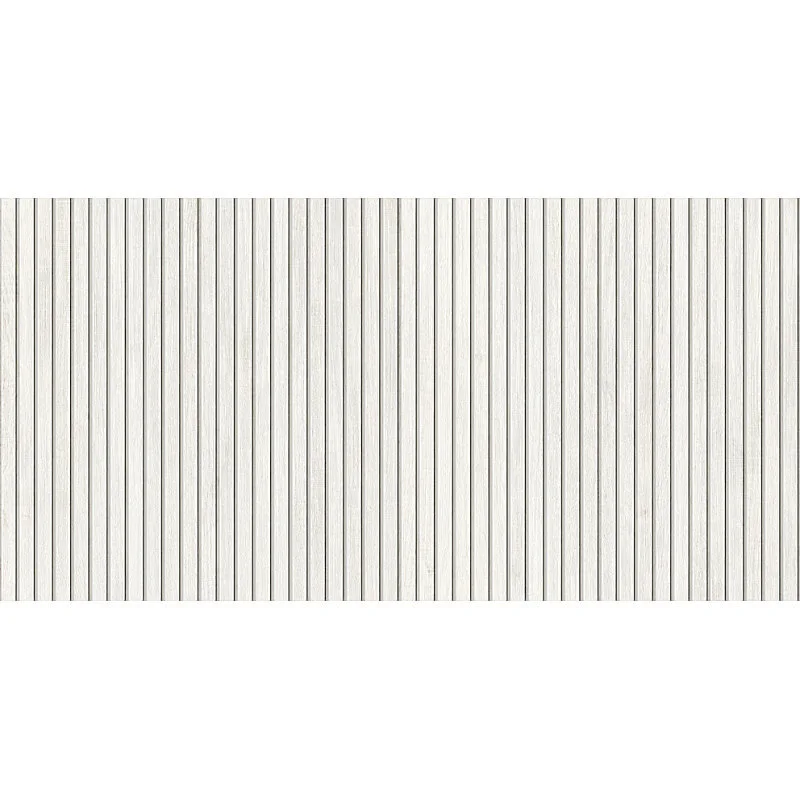 Carrelage sol / mur effet bois bambou à relief 60x120 cm ARTWOOD RIBBON WHITE(vendu par boite de 1.44m2)