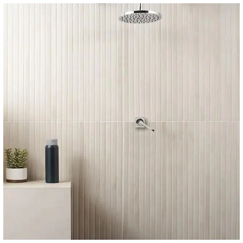 Carrelage sol / mur effet bois bambou à relief 60x120 cm ARTWOOD RIBBON WHITE(vendu par boite de 1.44m2)