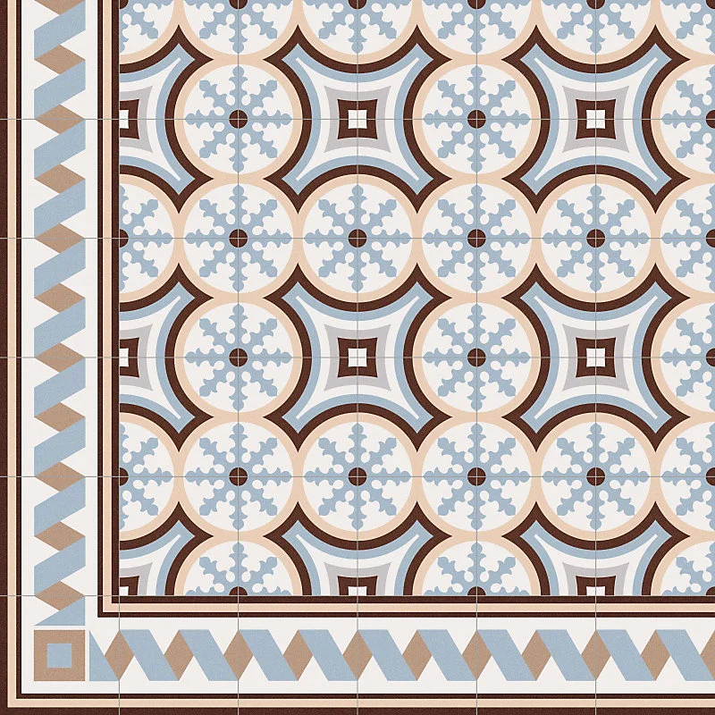 Carrelage sol / mur effet ciment 20x20 cm 1900 FLORENTINA 2 ANGLE(vendu par boite de 1m2)