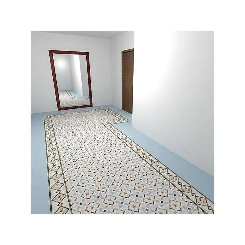 Carrelage sol / mur effet ciment 20x20 cm VODEVIL POMBO 3 ANGLE(vendu par boite de 4 pièces)
