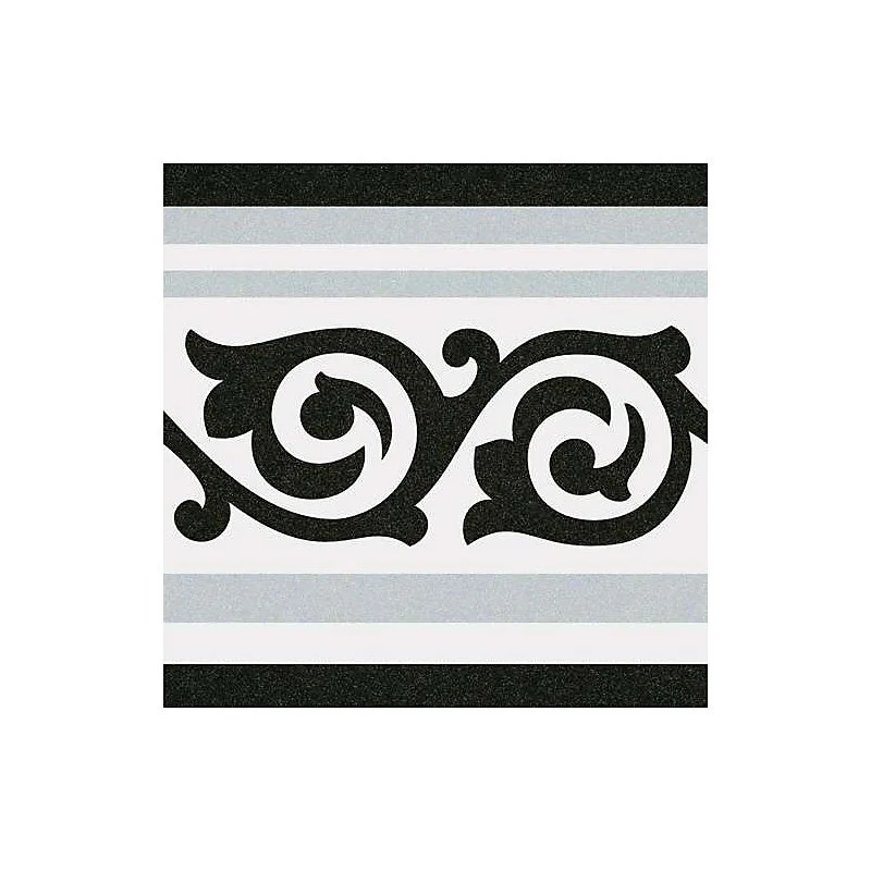 Carrelage sol / mur effet ciment 20x20 cm 1900 GIBERT 2 BORDURE(vendu par boite de 1m2)