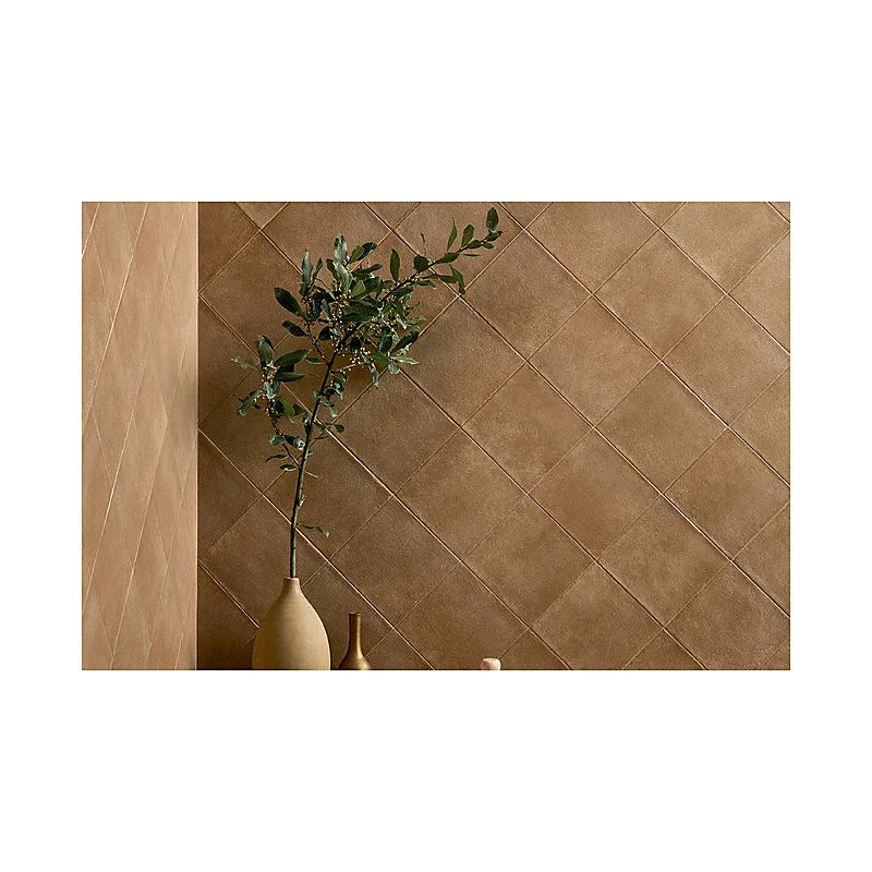Carrelage sol / mur effet ciment 20x20 cm TERRACRETA Chamotte(vendu par boite de 1.20m2)