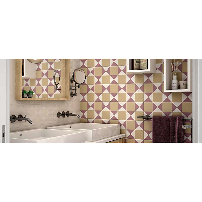 Carrelage sol / mur effet ciment 20x20 cm CAPRICE DECO CHESS COLOURS(vendu par boite de 1m2)