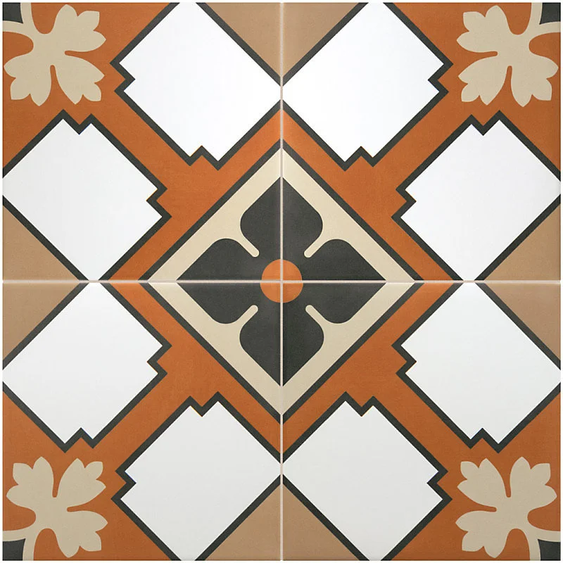Carrelage sol / mur effet ciment à motif 20x20 cm RIVOLI - TURIN(vendu par boite de 1m2)