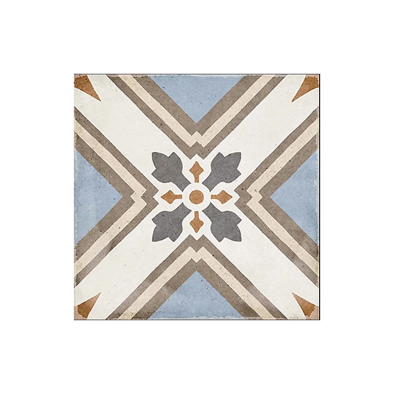 Carrelage sol / mur effet ciment motif coloré 20x20 cm ART DERNIER TURIN COLOUR(vendu par boite de 1m2)