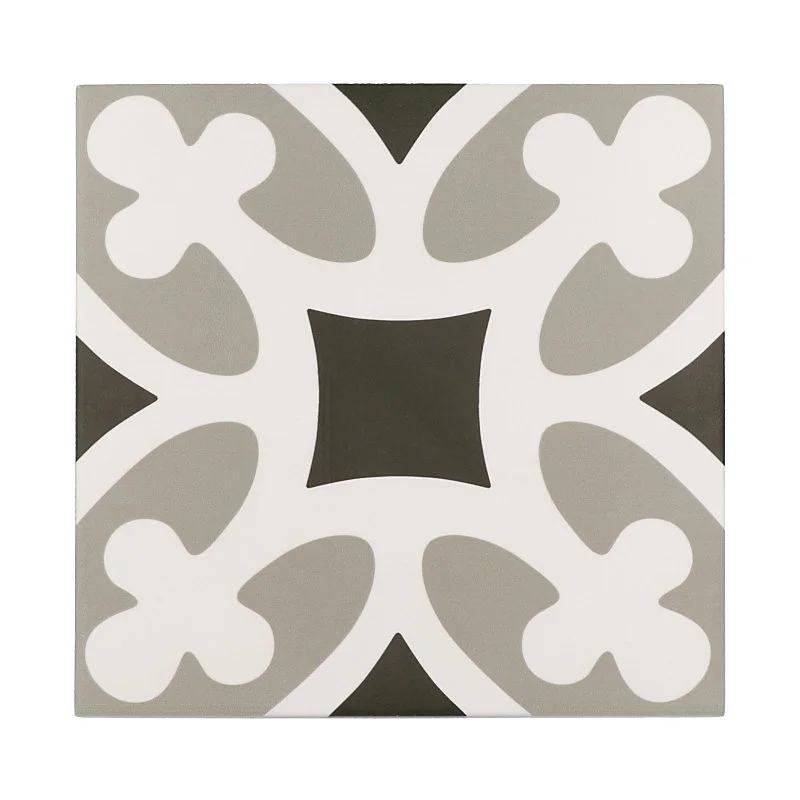 Carrelage sol / mur effet ciment à motif 20x20 cm RIVOLI - VENECIA GRIS(vendu par boite de 1m2)