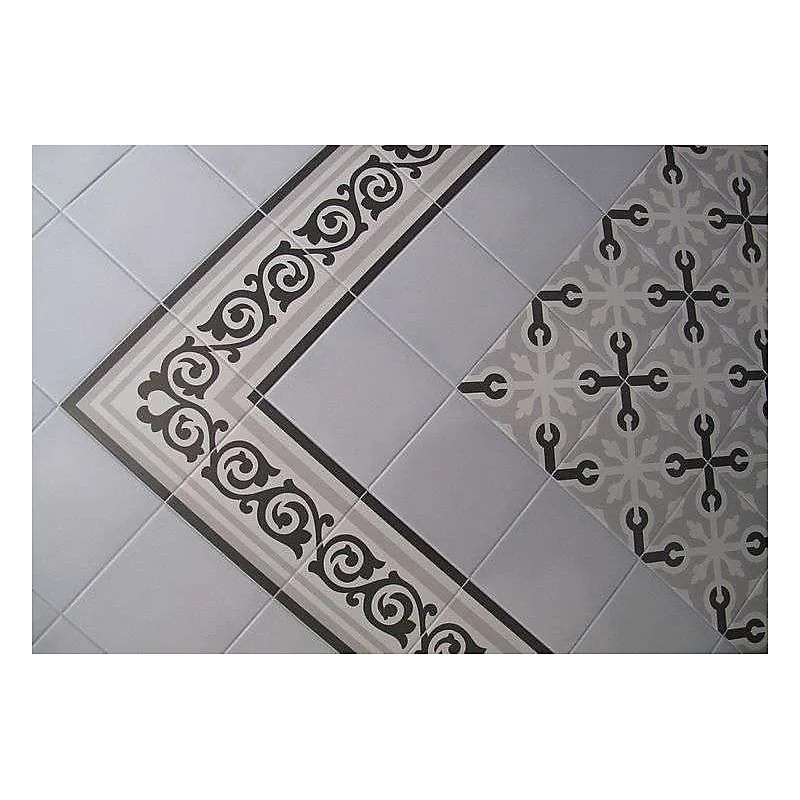 Carrelage sol / mur effet ciment uni gris 20x20 cm 1900 GRIS(vendu par boite de 1m2)