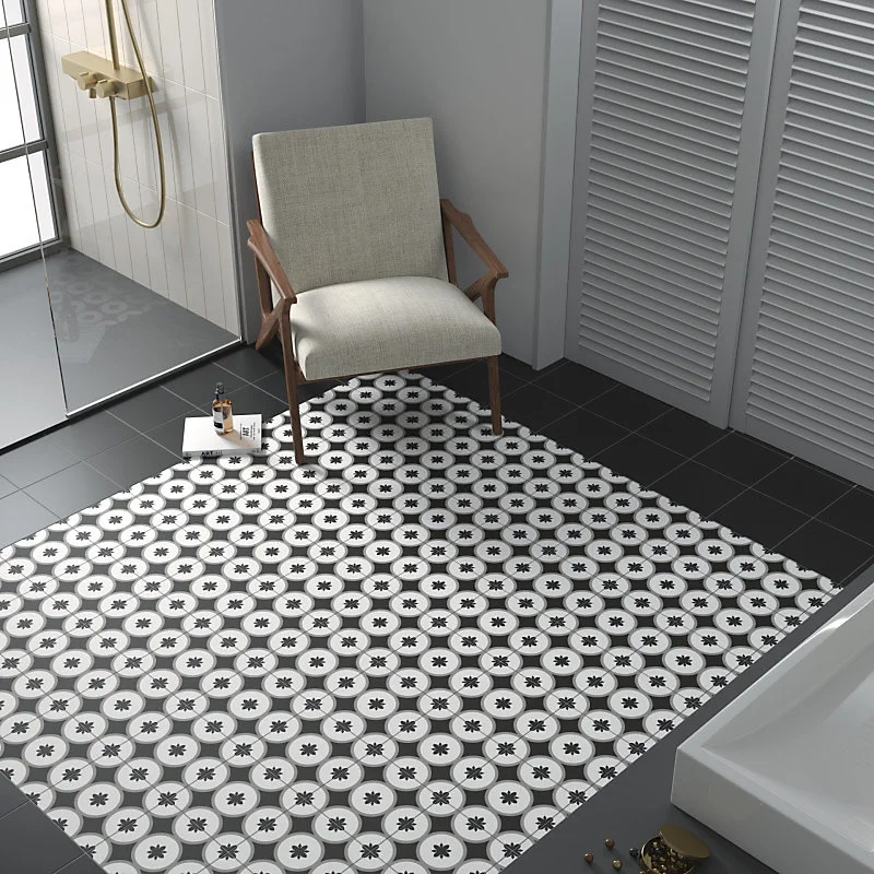 Carrelage sol / mur effet ciment uni noir 20x20 cm RIVOLI BLACK 30720(vendu par boite de 1m2)