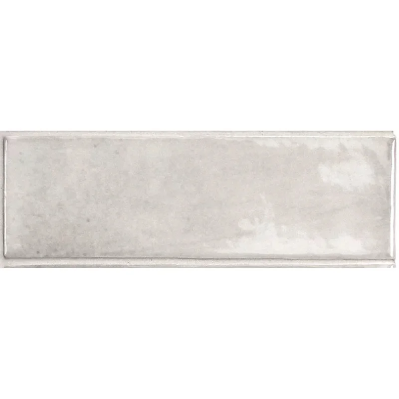Carrelage sol / mur effet zellige bejmat marocain 5X15 cm gris brillant 5X15 cm COCO AMBER GREY WALL(vendu par boite de 0....