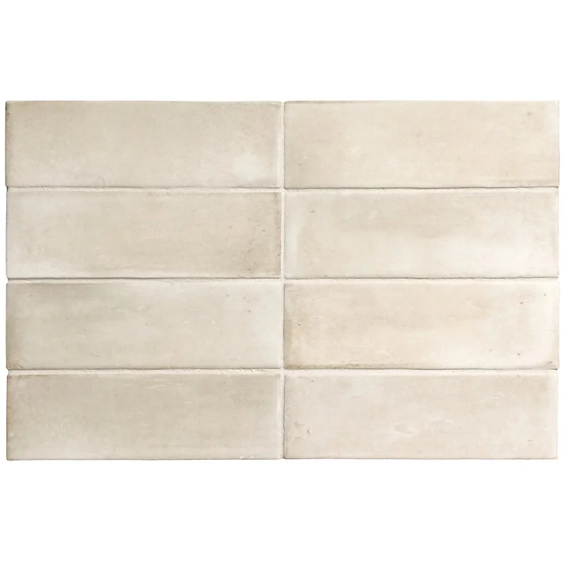 Carrelage sol / mur effet zellige bejmat marocain 5X15 cm crème mate 5X15 cm COCO TOILE MATT (vendu par boite de 0.50m2)
