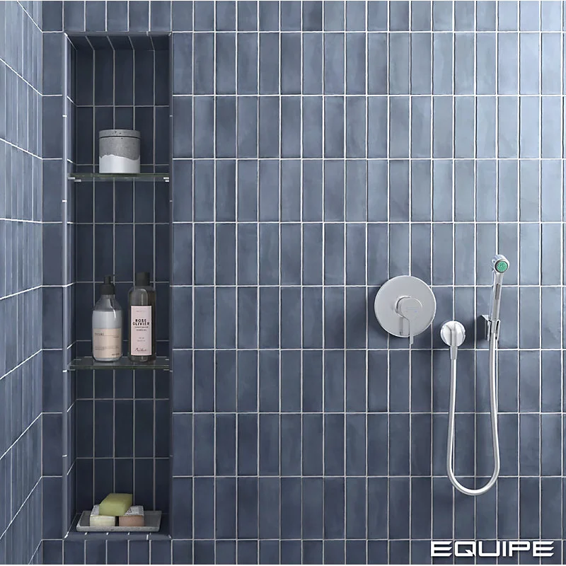 Carrelage sol / mur effet zellige bejmat marocain 5X15 cm bleu mate 5X15 cm COCO BLUE NIGHT MATT(vendu par boite de 0.50m2)