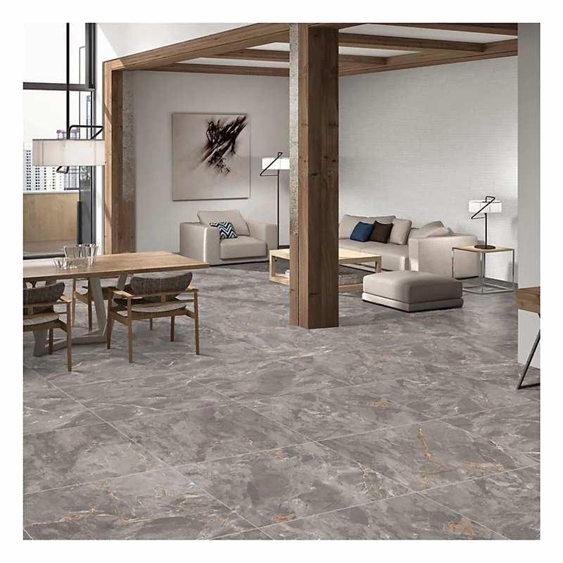 Carrelage sol et mur Zerlina gris 60x60cm GoodHome