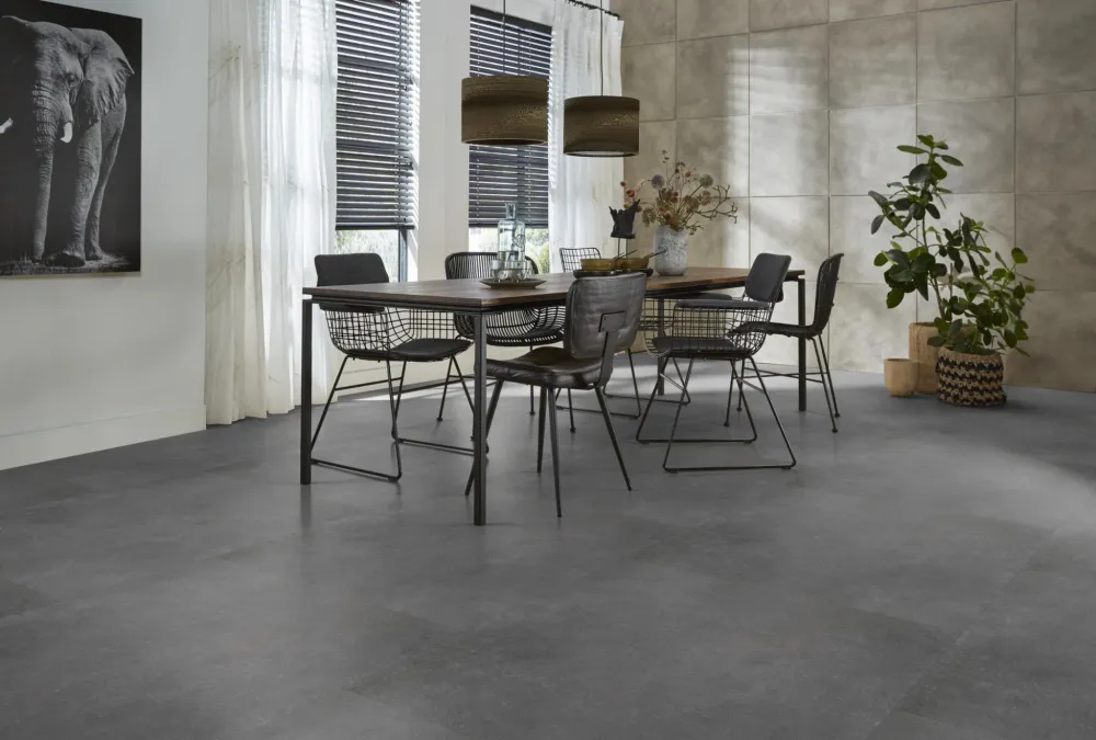 Floorlife Southwark XL Dark Grey 4211 Tegel Dryback VINYLE - 91.4 x 91.4cm