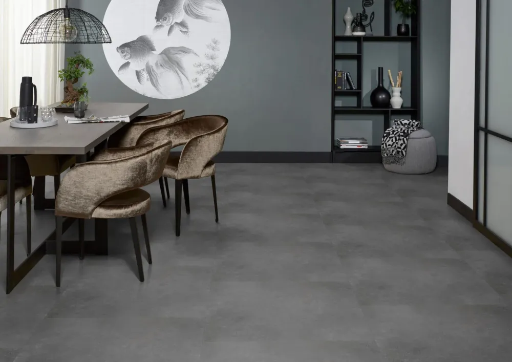 Floorlife Southwark XL Dark Grey 4211 Tegel Dryback VINYLE - 91.4 x 91.4cm