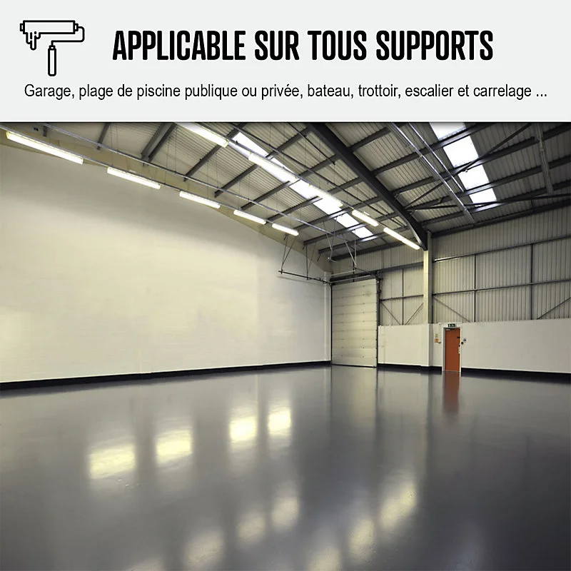 Peinture antidérapante pour sol extérieur - SOLTHANE RD Blanc - 30 kg - ARCANE INDUSTRIES