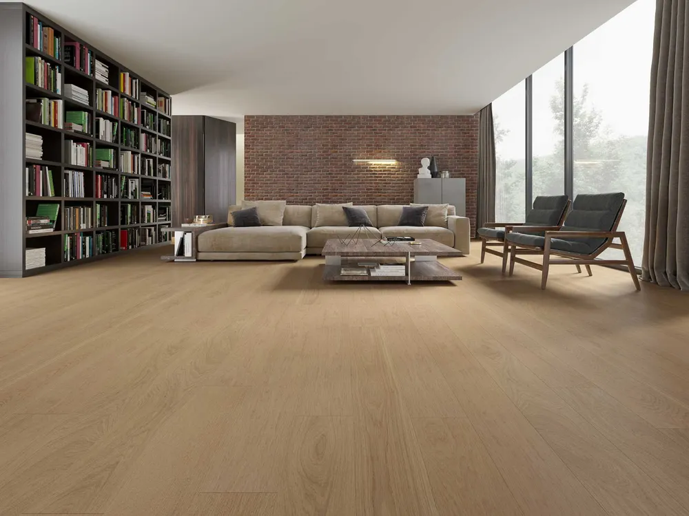 Plancher en bois d'ingénierie Blanc Chêne 5 Collection Moon Light Click - Day Break / Select