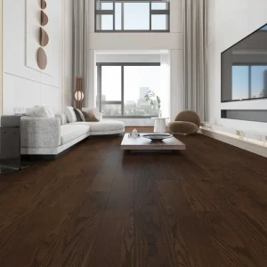 Plancher en bois d'ingénierie Blanc Chêne 5 Collection Click - Camel / Character