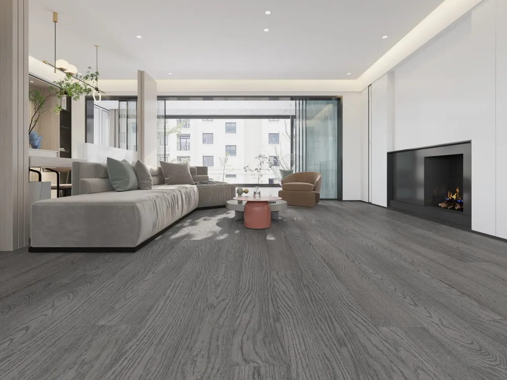 Plancher en bois d'ingénierie Chêne Blanc Américain Collection 7 - Coyote / Character