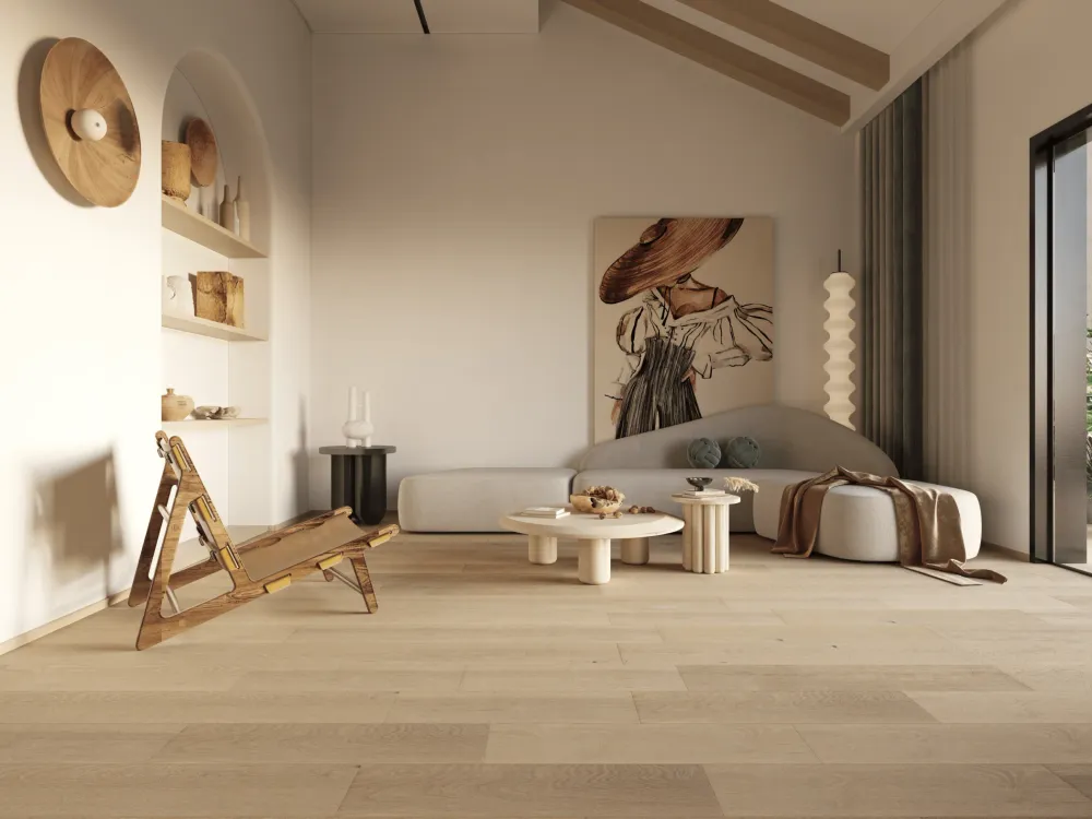 Plancher de bois d'ingénierie Noyer Noir Américain 6 po - Provence / Select