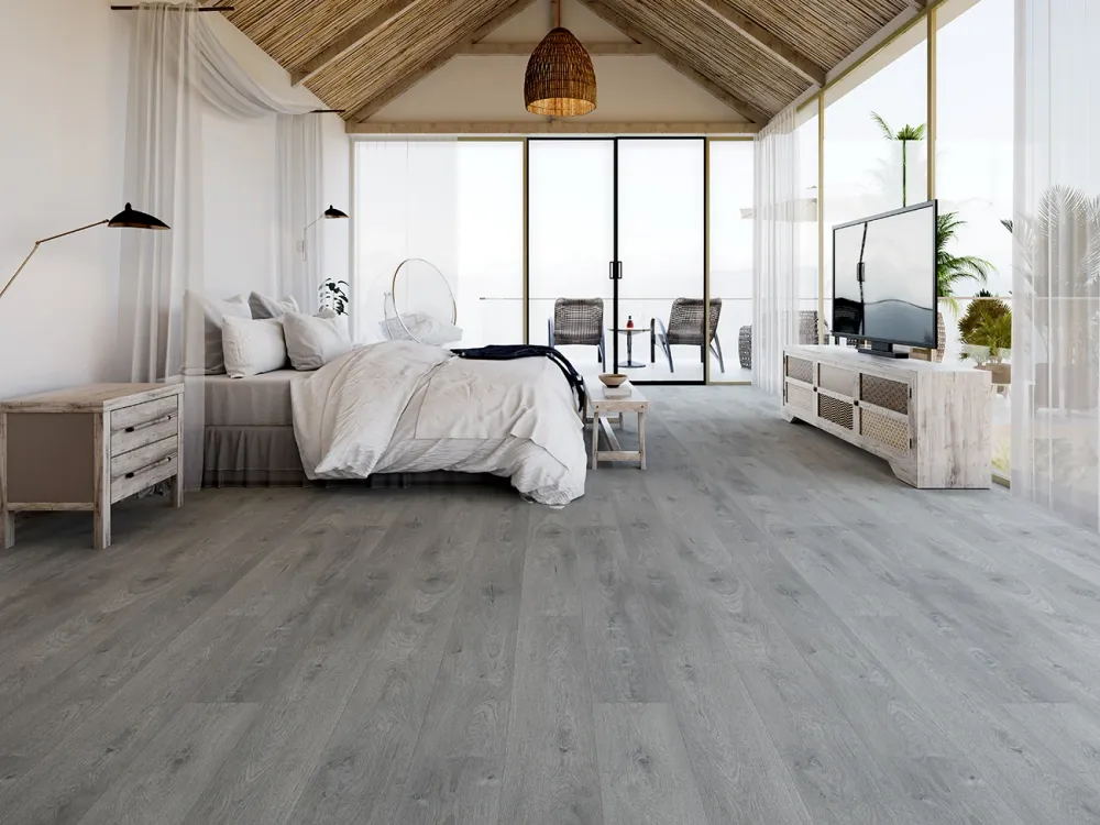 Plancher de vinyle click8 mm, Collection, disponible en 1 taille, 4 couleurs et 1 finition.