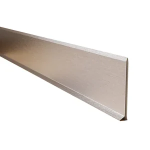 Plinthe décorative pour mur Ilcom F Argent satiné - 100mm x 2700mm x 0,65 ep.