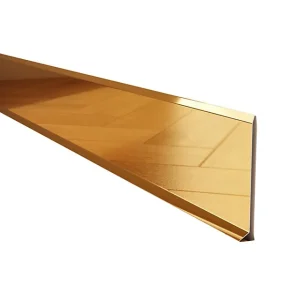 Plinthe décorative pour mur Ilcom F Or poli - 100mm x 2700mm x 0,65 ep.