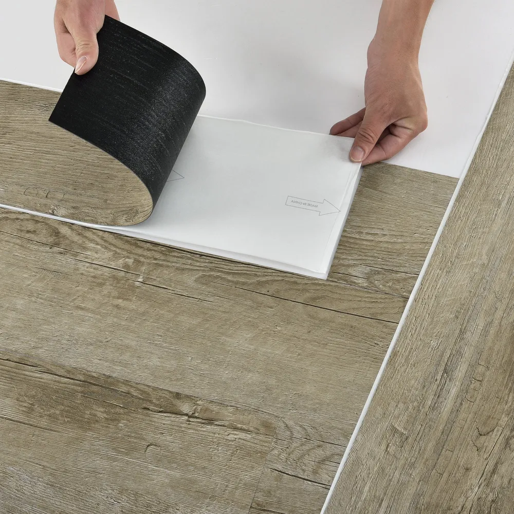 Revêtement de sol adhésif PVC vinyle 7 pièces 0,975 m² chêne conventionnel 03_0007248