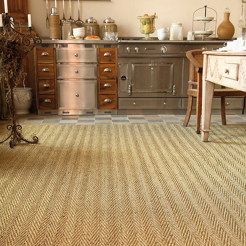 Revêtement sol Jonc mer sous-couche élastomère à chevrons 4m Balsan