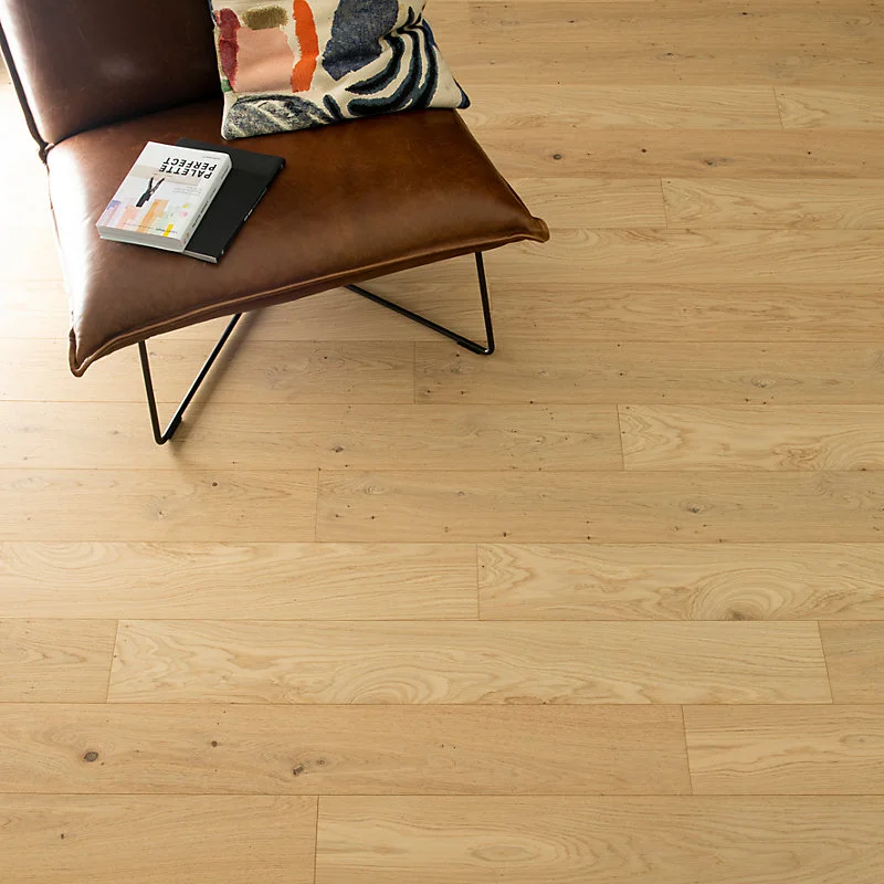 Revêtement de sol plaqué chêne finition verni coloris naturel ep 10mm