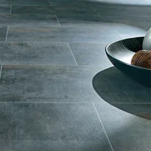 Revêtement sol VINYLE décor carrelage Funtex gris 4 m (vendu au m²)